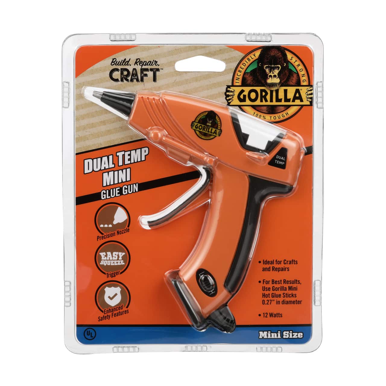 Gorilla® Dual Temp Mini Hot Glue Gun